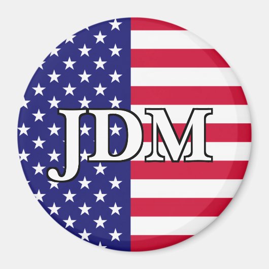 Benutzerdefinierbare amerikanische Flaggen Magnet (Vorne)
