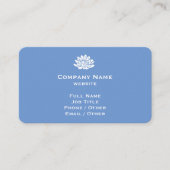Benutzerdefinierbare Blue Business Card für Cornfl Visitenkarte (Vorderseite)