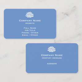Benutzerdefinierbare Blue Business Card für Cornfl Visitenkarte