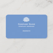 Benutzerdefinierbare Blue Business Card für Cornfl Visitenkarte (Rückseite)