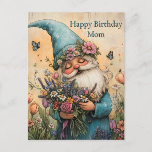 Benutzerdefinierbare Blume - GNOME-Illustration Postkarte