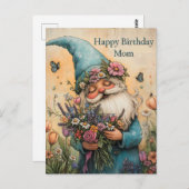 Benutzerdefinierbare Blume - GNOME-Illustration Postkarte (Vorne/Hinten)