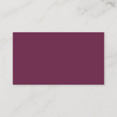 Benutzerdefinierbare Burgundy-Farbe für Software-E Visitenkarte (Rückseite)