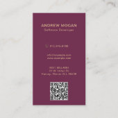 Benutzerdefinierbare Burgundy-Farbe für Software-E Visitenkarte (Vorderseite)
