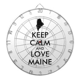 Benutzerdefinierbare CALM- und LIEBE-MAINE (BEHALT Dartscheibe