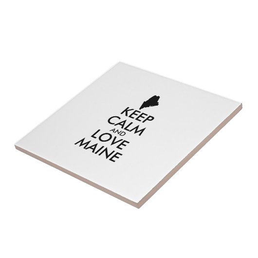 Benutzerdefinierbare CALM- und LIEBE-MAINE (BEHALT Fliese (Seite)