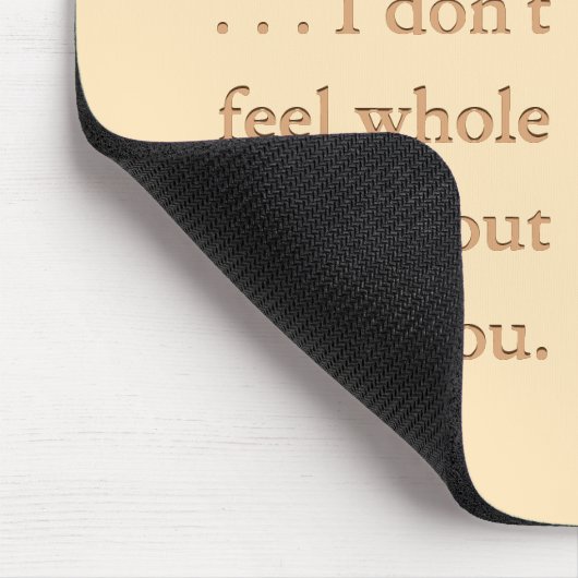 Benutzerdefinierbare Cheesy Message Charming Chees Mousepad (Ecke)
