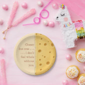 Benutzerdefinierbare Cheesy Message Charming Chees Pappteller (Party)