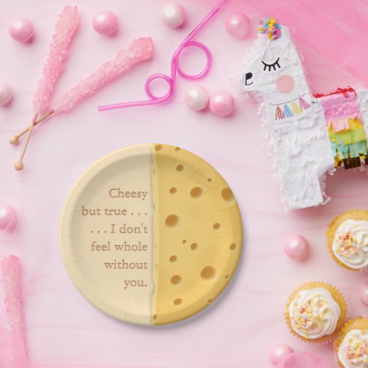 Benutzerdefinierbare Cheesy Message Charming Chees Pappteller (Party)