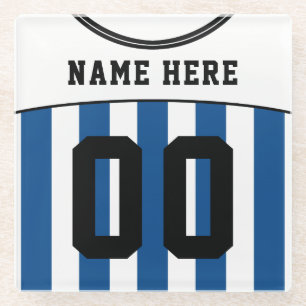 Benutzerdefinierbare Fußball-Jersey Glasuntersetzer