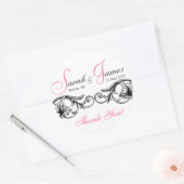 Benutzerdefinierbare Gastgeschenk Hochzeit- oder K Runder Aufkleber (Umschlag)