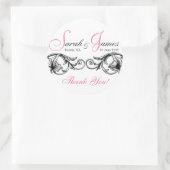 Benutzerdefinierbare Gastgeschenk Hochzeit- oder K Runder Aufkleber (Tasche)