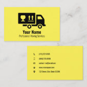 Benutzerdefinierbare gelbe Visitenkarte für bewegl (Vorne/Hinten)