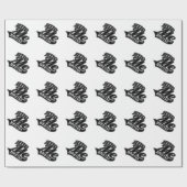 Benutzerdefinierbare Hintergrundfarbe für Hug Me Geschenkpapier (Flach)