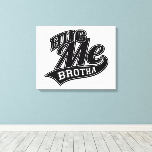 Benutzerdefinierbare Hintergrundfarbe für Hug Me Leinwanddruck (Insitu (Holzboden))