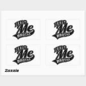 Benutzerdefinierbare Hintergrundfarbe für Hug Me Rechteckiger Aufkleber (Blatt)