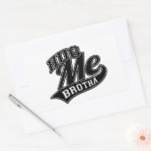 Benutzerdefinierbare Hintergrundfarbe für Hug Me Rechteckiger Aufkleber (Umschlag)