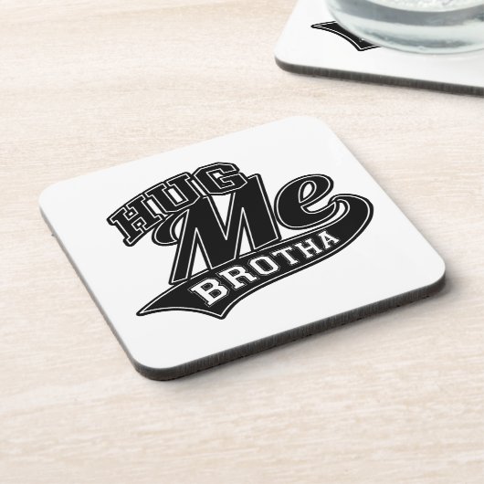 Benutzerdefinierbare Hintergrundfarbe für Hug Me Untersetzer (Linke Seite)