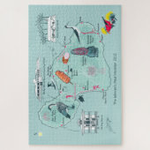 Benutzerdefinierbare Karte von Maui, Hawaii Jigsaw Puzzle (Vertikal)