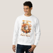 Benutzerdefinierbare Katzenlivia für den Autumn Ca Sweatshirt (Vorne ganz)