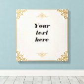 Benutzerdefinierbare Keepake-Vorlage für Personali Leinwanddruck (Insitu (Holzboden))