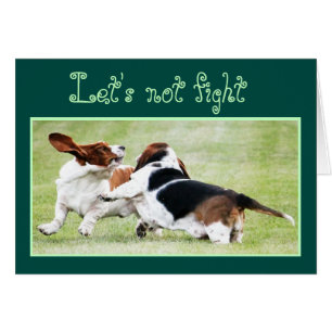 Benutzerdefinierbare "Let's Not Fight"-Karte mit B