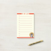 Benutzerdefinierbare Liste und Niedlicher Hund Post-it Klebezettel (Auf Schreibtisch)