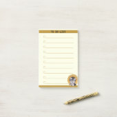 Benutzerdefinierbare Liste und Niedlicher Hund Post-it Klebezettel (Auf Schreibtisch)