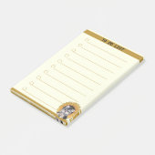 Benutzerdefinierbare Liste und Niedlicher Hund Post-it Klebezettel (angewinkelt)