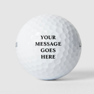 Benutzerdefinierbare Meldung "Ihre Nachricht hier" Golfball
