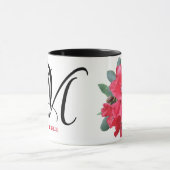 Benutzerdefinierbare Michelle-Name rote Blume tren Tasse (Zentrum)