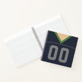 Benutzerdefinierbare Name & Number Football Jersey Notizbuch (Innenseite)