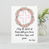 Benutzerdefinierbare Osterkarte: Liebe, Hoffnung u Ankündigung (Stehend Vorderseite)