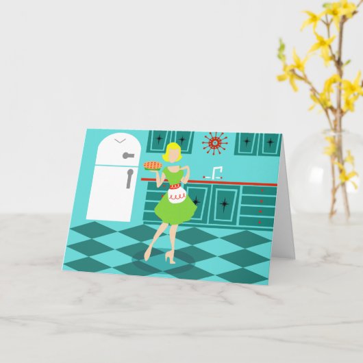 Benutzerdefinierbare Retro-Muttertagskarte Karte (Gelbe Blume)