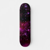 Benutzerdefinierbare Rot/Rosa Galaxy Skateboard (Vorne)