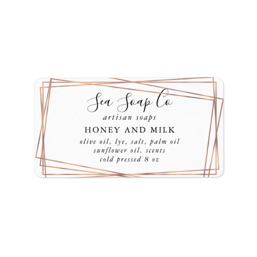 Benutzerdefinierbare Seifenmarkierungen Adressaufkleber (Vorne)