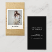 Benutzerdefinierbare Sofortfotokarte II - Schauspi Visitenkarte (Vorne/Hinten)