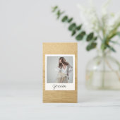 Benutzerdefinierbare Sofortfotokarte II - Schauspi Visitenkarte (Stehend Vorderseite)