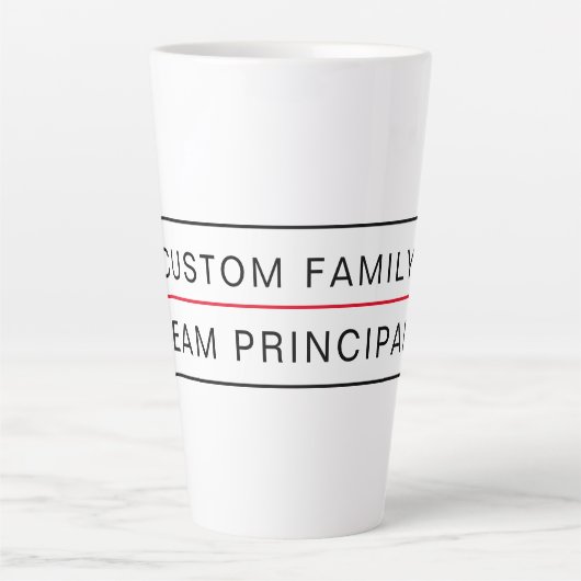 Benutzerdefinierbare Teamprinzipal-Tasse für Racin Milchtasse (Vorderseite)
