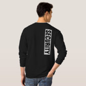 Benutzerdefinierbare Text-Mens Schwarzweiß-Sicherh T-Shirt (Schwarz voll)