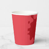 Benutzerdefinierbare Tomatenrote Spritz-Papierbech Pappbecher (Rechts)