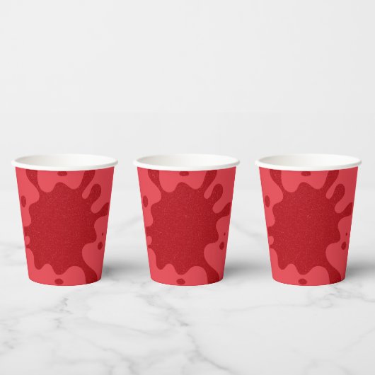 Benutzerdefinierbare Tomatenrote Spritz-Papierbech Pappbecher (Multi)