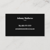 Benutzerdefinierbare Treiber-Business-Karten Visitenkarte (Rückseite)