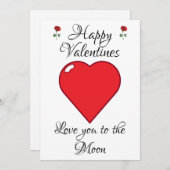 Benutzerdefinierbare Valentinstag Cards Herzmond Feiertagskarte (Vorne/Hinten)