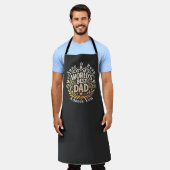 Benutzerdefinierbare Vatertagsnamen und -nachricht Schürze (Getragen)