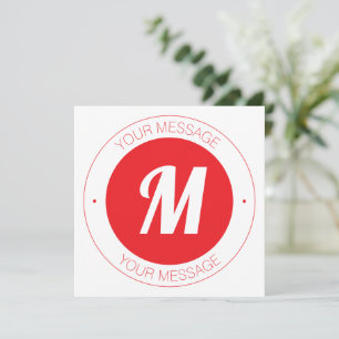 Benutzerdefinierbare Vorlage für Monogramm und Run