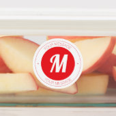 Benutzerdefinierbare Vorlage für Monogramm und Run Etiketten (Befestigt)