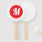 Benutzerdefinierbare Vorlage für Monogramm und Run Fächer (Vorne und Hinten)