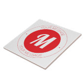 Benutzerdefinierbare Vorlage für Monogramm und Run Fliese (Seite)