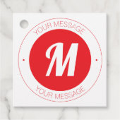 Benutzerdefinierbare Vorlage für Monogramm und Run Geschenkanhänger (Vorderseite)
